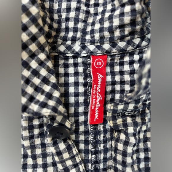 Searsucker short sleeve onesie - Picture 2 of 4